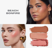 Cargar imagen en el visor de la galería, “Beach bonfire” Cheek Thrills Multi-Finish Face Trio Morphe
