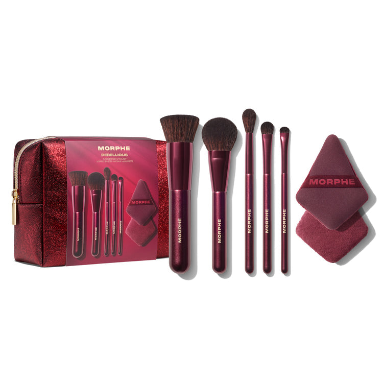 “REBELLIOUS 6-PIECE BRUSH & TOOL SET” Morphe set