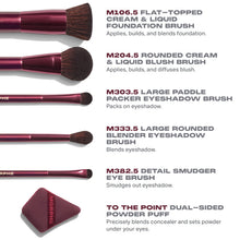 Cargar imagen en el visor de la galería, “REBELLIOUS 6-PIECE BRUSH &amp; TOOL SET” Morphe set
