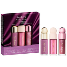 Cargar imagen en el visor de la galería, “Violet Faves Mini Cheek and Lip Trio Makeup Gift Set” Rare beauty
