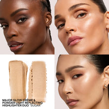 Cargar imagen en el visor de la galería, “Sugar” creme &amp; powder light reflecting translucent highligter duo Patrick TA
