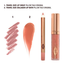 Cargar imagen en el visor de la galería, “Pillow talk” Mini Pillow Talk Glossy Lip Duos Charlotte Tilbury
