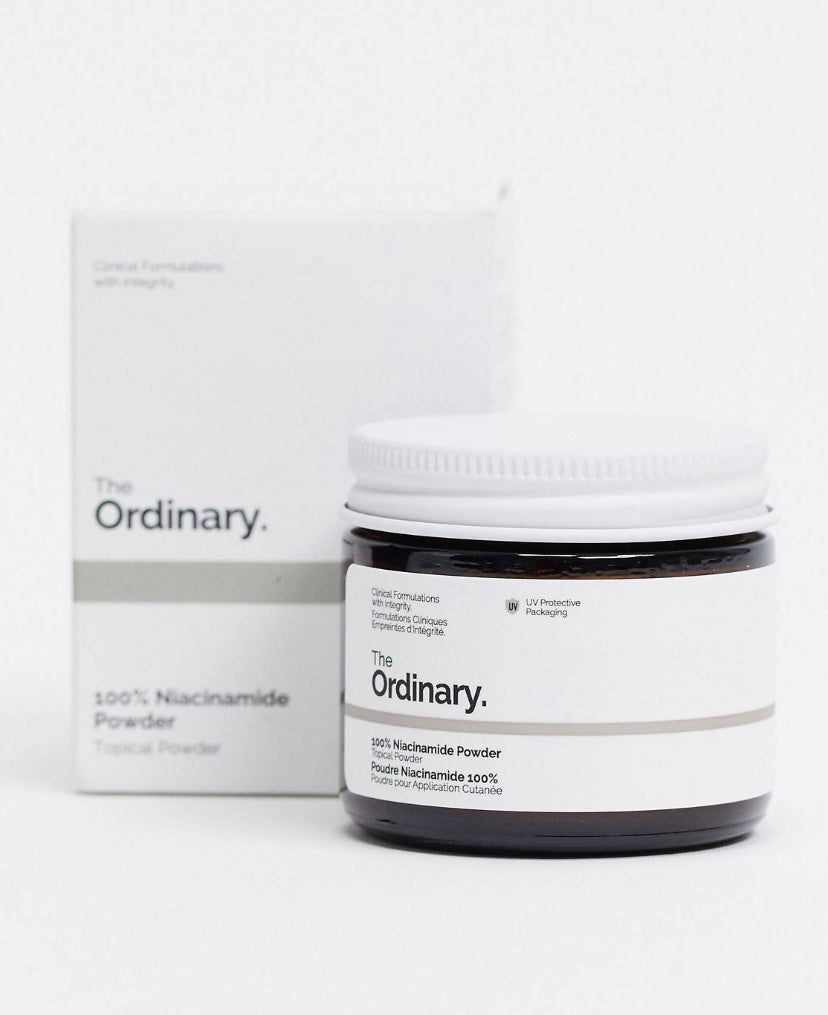 “100% niacinamide powder” The Ordinary